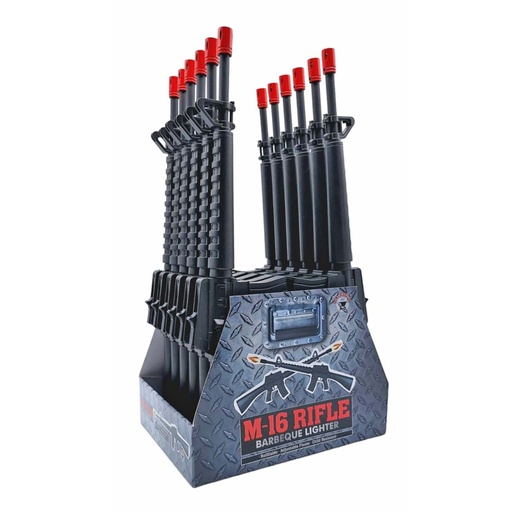 [M16 BBQ-25101] M16 Gun Multi-Purpose/BBQ Lighter 12CT Display
