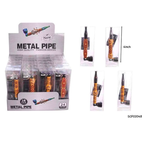 [Metal -22880] Metal Pipe Engraved 2IN1 Kit 24CT Display Ea