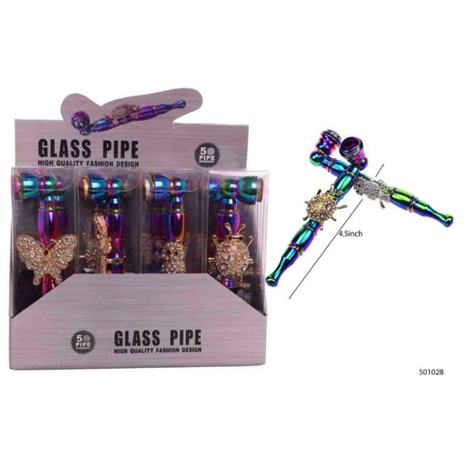 [Metal -24600] Metal Pipe Animal 2IN1 Metalic Color Design (1028) 12CT Display Ea