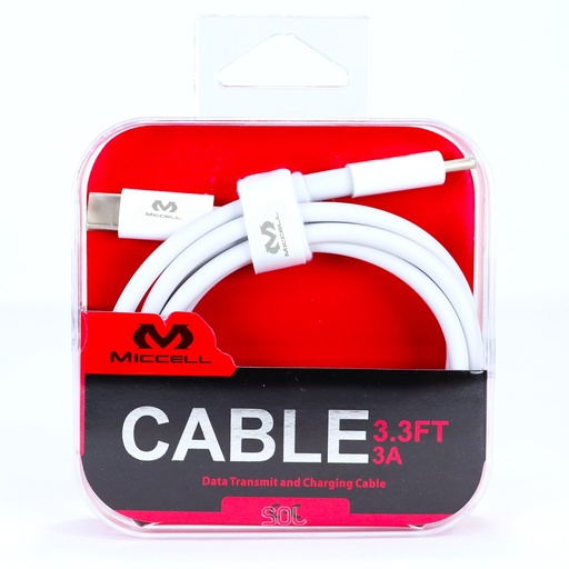 [Miccel-26432] Miccell Fast Charging C To C Type 3.3FT ARC (S1425)
