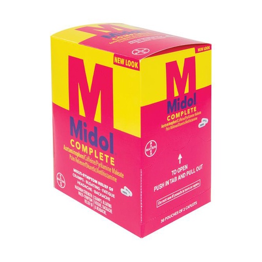 [Midol -06860] Midol Complete Menstrual Pain Relief Pouch 25CT