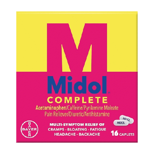 [Midol -06862] Midol Complete Menstrual Pain Relief Caplets 16CT