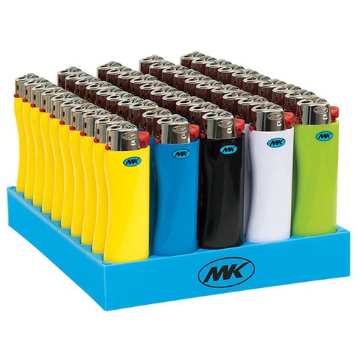[MK Fli-23691] MK Flint Small Lighter Assorted Color 50CT