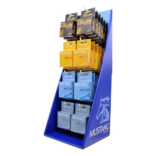 [Mustan-26854] Mustang Assorted Condoms 48CT Display