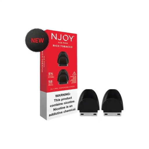 [NJOY P-27483] NJOY Pods Rich Tobacco 5% 2'S 5CT