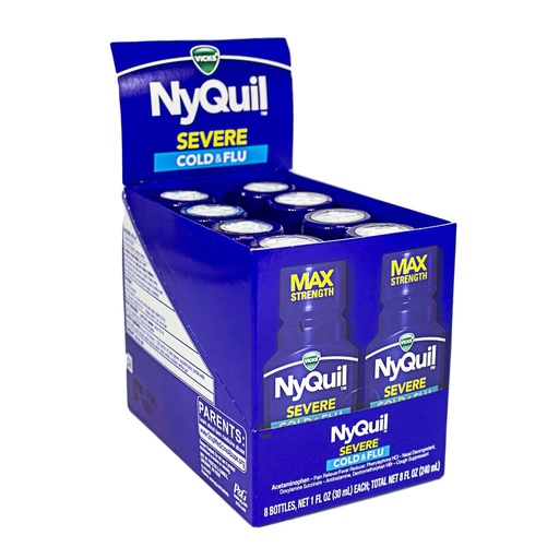 [NyQuil-07014] NyQuil Severe Cold & Flu Liquid 1oz 8CT