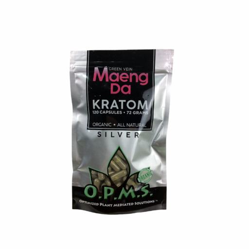 [OPMS M-07116] OPMS Silver Green Vein MAENGDA 120ct/72gm Bag