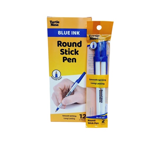 [Pen Bl-27555] Pen Blue (Turtle Nose) 2'S 12CT Box