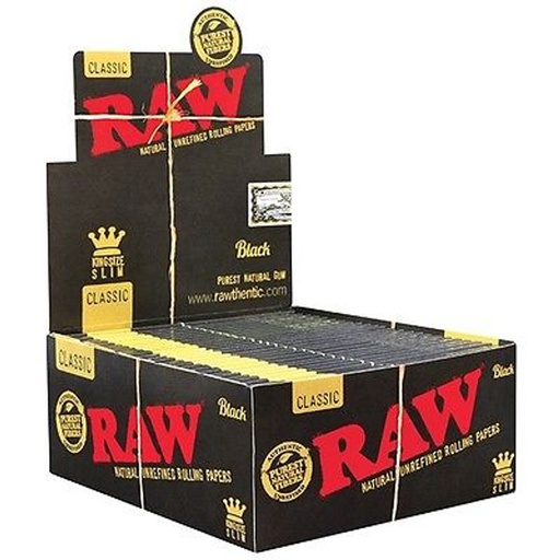 Raw Black King Slim Paper 32'S/50CT