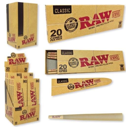 Raw Cone Classic 1 1/4 20'S/12PK