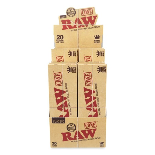 Raw Cone Classic King Size 20'S/12PK