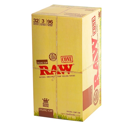 Raw Cone Organic Classic King 3'S/32PK