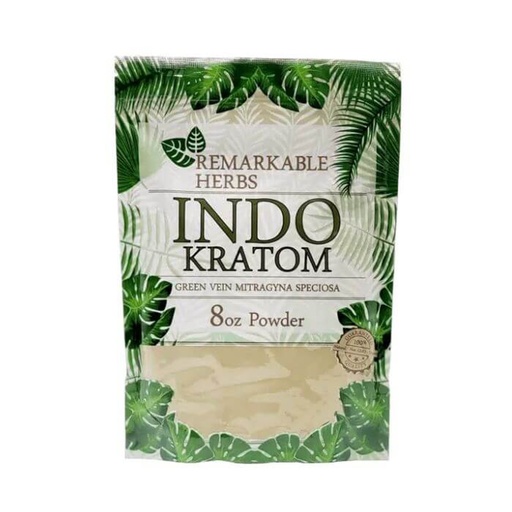 [Remark-24438] Remarkable Herbs Green Vein Indo Kratom 8oz Powder