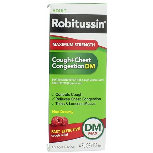 [Robitu-24657] Robitussin Adult Cough/Chest DM Max 4oz