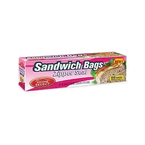 [Sandwi-08600] Sandwich Bag Zip Seal 50'S