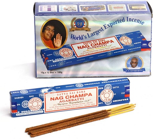 [Satya -08602] Satya Nag Champa Incense 15G/12CT Box