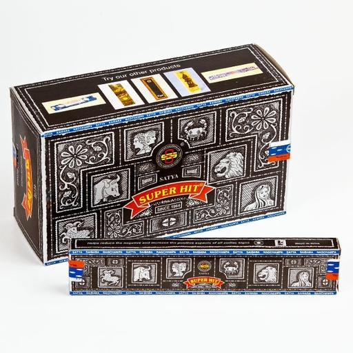 [Satya -08618] Satya Nag Champa Incense Super Hit 15G/12CT Box