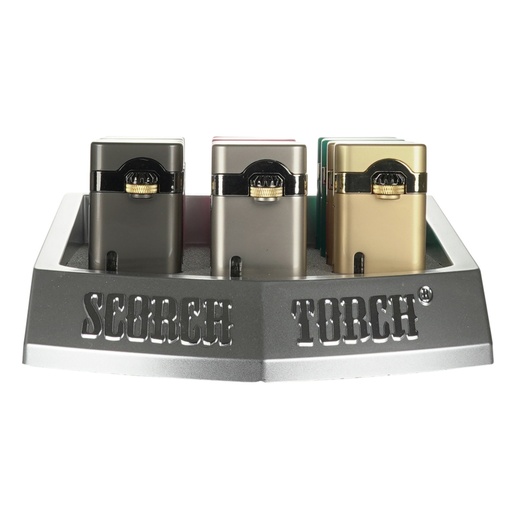 [Scorch-24633] Scorch Flint Igniter Flip Top (61682) Torch Lighter 12CT Display