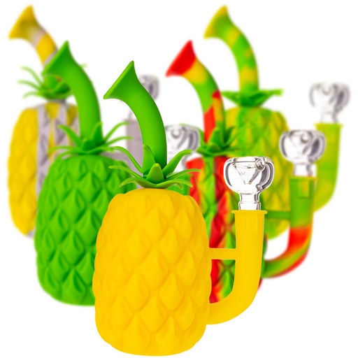 [Silico-22421] Silicone Pineapple 6.5" Bong