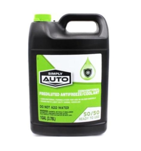 [Simply-22211] Simply Auto 50/50 Antifreeze Coolant 1Gal. 6CT Case