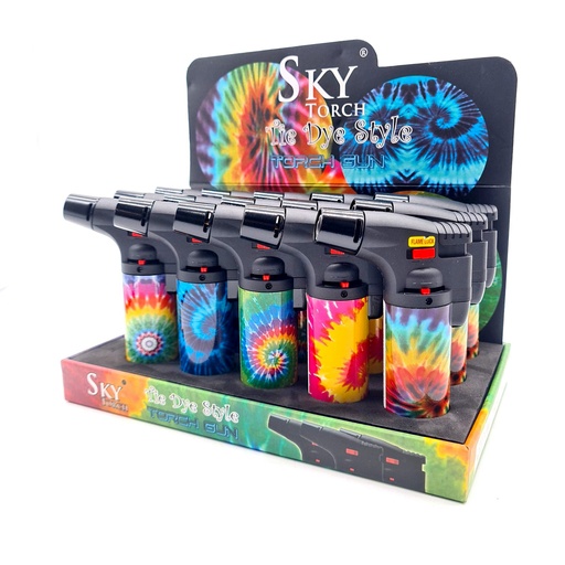 [Sky To-21450] Sky Torch Lighter Tie Dye Style (SK101TD) 15CT
