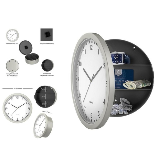 [Stash -22826] Stash Wall Clock 25CM/6CM