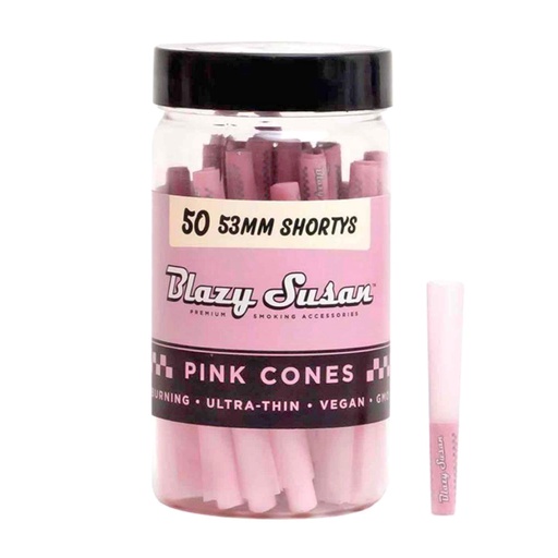 [Susan -24015] Susan Pink Cone 53MM Short 50CT Jar