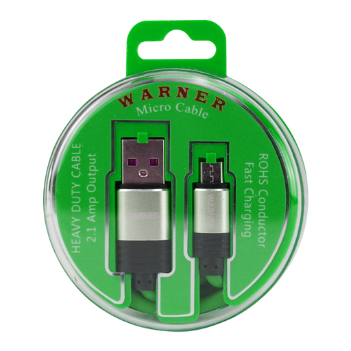 [Temp-Int-0000457] Warner Fast Dual Wall Plug USB And C Type Ports With C Type Cable Combo (22203)