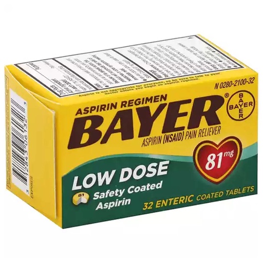 [TEMP-PP-000223] Bayer Genuine Asprin Low Dose Tablets 24CT