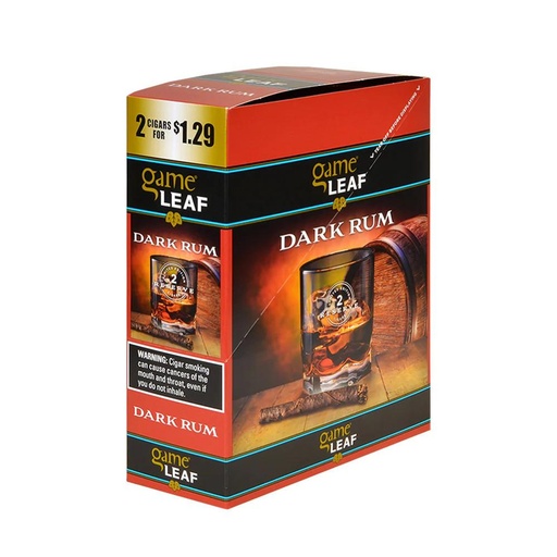 [TEMP-PP-000285] Game Leaf Dark Rum For (1.29) 2'S/30CT