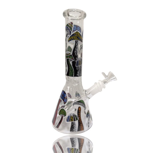[TEMP-PP-000299] Glass Bong Flying Mushroom (CGP24331/873) 10"