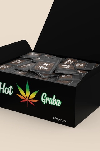 [TEMP-PP-000426] Rasta Leaf Hot Grabba Pouch 100CT Box