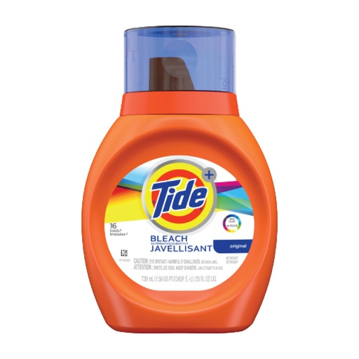 Tide Laundry Detergent Liquid Bleach Compatible 25oz