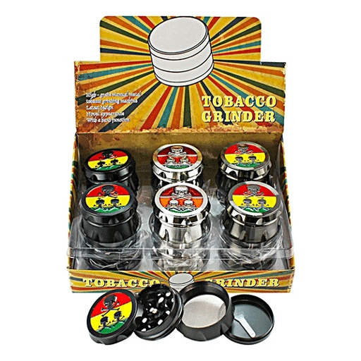 [Tobacc-11076] Tobacco Grinder 4 Part Pirate Drum Each