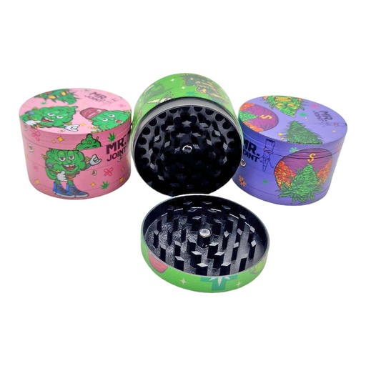 [Tobacc-25632] Grinder 4 Part Tattoo Mr.Joint (RZ867-Z33) 6CT Display Each