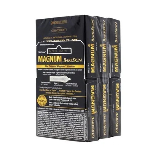 Trojan Magnum Bare Skin 3'S/6CT