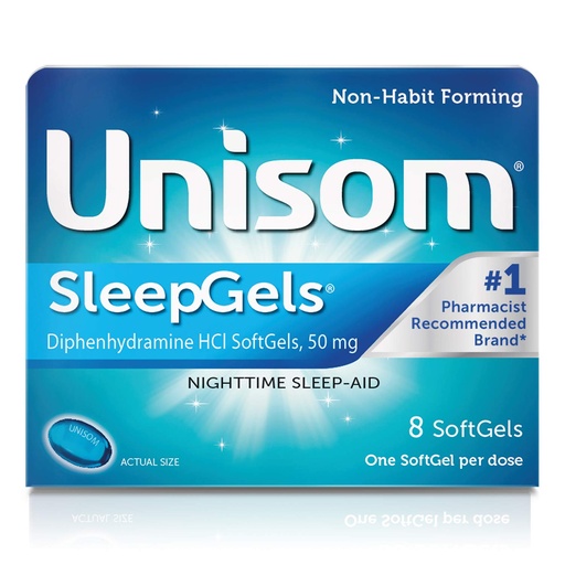 [Unisom-11298] Unisom Sleep Liquid Gel 8'S