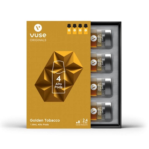 Vuse Alto Golden Tobacco 2.4% 4'S/5CT Pack