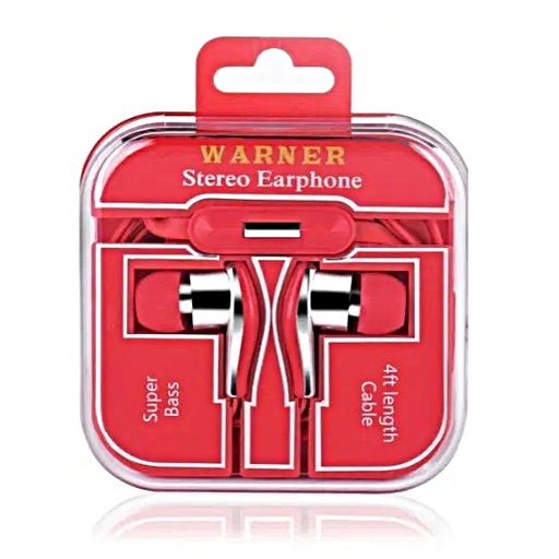 [Warner-11440] Warner Earphone With Stereo 3.5MM Connection (99928)
