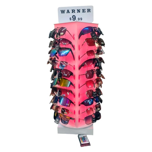 [Warner-24987] Warner Sunglasses Assorted 50CT Gen14 LED Display