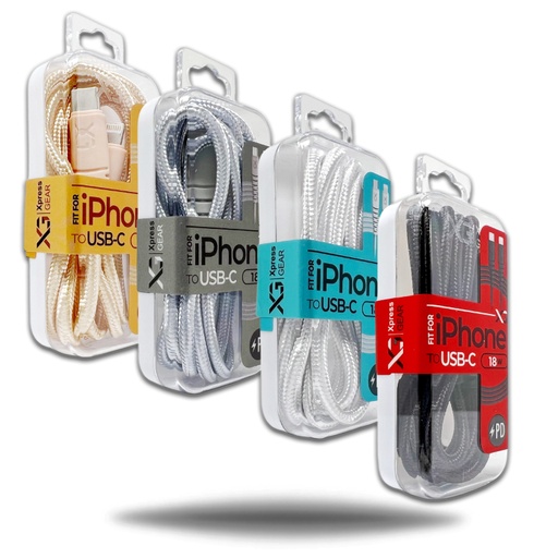[Xpress-26464] Xpress Gear C Type To L iPhone (ITM-702/04) 3.3FT