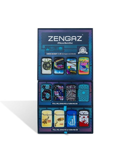 [Zenga -21440] Zengaz Torch Lighter Windproof Assorted 48ct Display